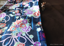 Load image into Gallery viewer, Baby Blanket/Adult Lap Blanket, Floral Kimono Print, 2 sizes ⦿blb0019
