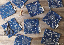 Load image into Gallery viewer, Japanese fabric Coasters, Kikukarakusa ⦿cajf0021