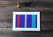 Load image into Gallery viewer, Vintage Kimono Fabric Art with a Frame Mat, ready to frame 5" x 7" ⦿frmn0005