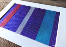 Load image into Gallery viewer, Vintage Kimono Fabric Art with a Frame Mat, ready to frame 5" x 7" ⦿frmn0005