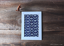 Load image into Gallery viewer, Vintage Kimono Fabric Art with a Frame Mat, ready to frame, 5&quot; x 7&quot; ⦿frmn0014
