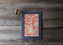 Load image into Gallery viewer, Vintage Kimono Fabric Art with a Frame Mat, ready to frame, 5" x 7" ⦿frmn0015