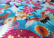 Load image into Gallery viewer, Furoshiki Reusable Fabric Wrap, Bandana, Floral Kimono ⦿fsjf0041