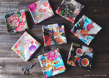 Load image into Gallery viewer, Furoshiki Reusable Fabric Wrap, Bandana, Cranes and Flowers Kimono ⦿fsjf0042
