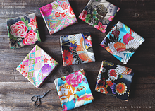Load image into Gallery viewer, Furoshiki Reusable Fabric Wrap, Bandana, Cranes and Flowers Kimono ⦿fsjf0042