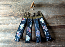 Load image into Gallery viewer, Japanese Cotton Wristlet Keychains, Enishi ⦿kfjp0002