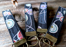 Load image into Gallery viewer, Japanese Cotton Wristlet Keychains, Enishi ⦿kfjp0002