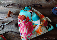 Load image into Gallery viewer, Wagara Kinchaku Drawstring Purse, 2 sizes ⦿kpjf0001