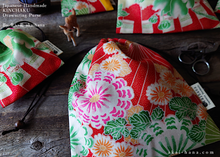 Load image into Gallery viewer, Wagara Kinchaku Drawstring Purse, 2 sizes ⦿kpjf0005