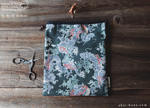 Load image into Gallery viewer, Wagara Kinchaku Drawstring Purse, Dragon, Large W20cm x H25cm (8" x 9 3/4") ⦿kpjf0009