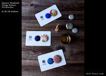 Load image into Gallery viewer, Vintage Kimono Pin Brooches, Set of 2 ⦿pbvk0010