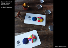 Load image into Gallery viewer, Vintage Kimono Pin Brooches, Set of 2 ⦿pbvk0010