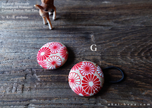 Load image into Gallery viewer, Repurposed Remnants Covered Button Hair Tie, Napkin Holder, Cord Organizer Wagara ⦿phjf1002