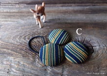 Load image into Gallery viewer, Vintage Kimono Button Hair Tie, Napkin Holder, Cord Organizer ⦿phvk1001