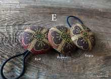 Load image into Gallery viewer, Vintage Kimono Button Hair Tie, Napkin Holder, Cord Organizer ⦿phvk1001