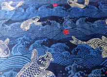 Load image into Gallery viewer, Reversible Japanese Handmade Placemats, Koi Carp ⦿pmjf0004