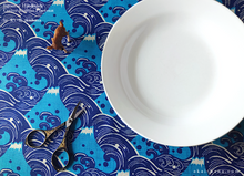 Load image into Gallery viewer, Reversible Japanese Handmade Placemats, Nami to Fujisan ⦿pmjf0006