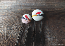 Load image into Gallery viewer, Vintage Kimono Bookmarks, Cranes ⦿sbvk0002