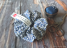 Load image into Gallery viewer, Japanese Handmade Scrunchies, Asian Basket ⦿scaf0020