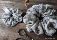 Load image into Gallery viewer, Japanese Handmade Scrunchies, Moroccan Breeze, 2 sizes ⦿scjf0022