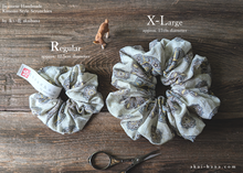 Load image into Gallery viewer, Japanese Handmade Scrunchies, Moroccan Breeze, 2 sizes ⦿scjf0022