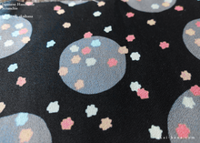 Load image into Gallery viewer, Japanese Handmade Kimono style Scrunchies, Konpeitō (confetto) Black ⦿scjf0030