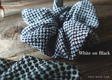 Load image into Gallery viewer, Japanese Handmade Chirimen Scrunchies, Kanoko, 2 colors ⦿scjf0110-11