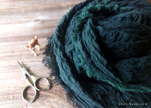 Load image into Gallery viewer, Japanese Cotton Wrap, Deep Green ⦿swtw0018