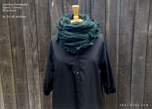 Load image into Gallery viewer, Japanese Cotton Wrap, Deep Green ⦿swtw0018