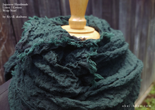 Load image into Gallery viewer, Japanese Cotton Wrap, Deep Green ⦿swtw0018