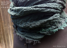 Load image into Gallery viewer, Japanese Cotton Wrap, Deep Green ⦿swtw0018