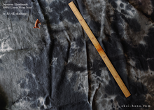 Load image into Gallery viewer, Japanese Linen Wrap, Marbling Dyed Gray ⦿swtw0020