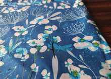 Load image into Gallery viewer, Handmade Tote, Blue Floral tbml0013