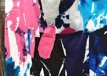 Load image into Gallery viewer, Paint Pink x Blue, Japanese Handmade Cotton Square Tote Bag, tbml0015