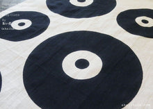 Load image into Gallery viewer, Japanese Hand Dyed Tenugui Handkerchief, Vinyl Record, tnha0003
