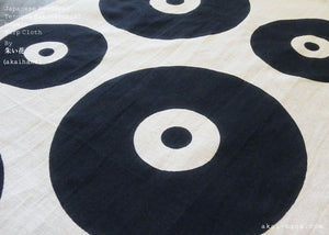 Japanese Hand Dyed Tenugui Handkerchief, Vinyl Record, tnha0003