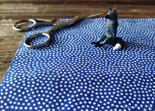 Load image into Gallery viewer, Japanese Tenugui Handkerchief with Sashiko Stitch, Samekomon (shark), tnho0001
