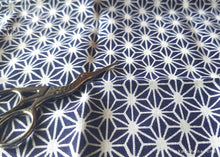 Load image into Gallery viewer, Japanese Tenugui Handkerchief with Sashiko Stitch, Asanoha (hemp leaf), tnho0002
