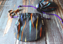 Load image into Gallery viewer, Mizu Fūsen (Water Balloon) Black, Temari Kinchaku Purse ⦿tkjp0004