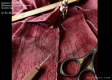 Load image into Gallery viewer, Vintage Kimono Travel Jewelry Bag ⦿kpvk0002