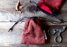 Load image into Gallery viewer, Vintage Kimono Travel Jewelry Bag ⦿kpvk0002