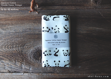 Load image into Gallery viewer, Japanese Cotton Double Gauze Tenugui, Panda ⦿tndg0002