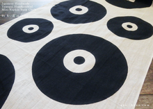 Load image into Gallery viewer, Japanese Hand Dyed Tenugui Handkerchief, Vinyl Record ⦿tnha0003