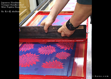 Load image into Gallery viewer, Japanese Handcrafted Tenugui Handkerchief, Sayagata Black ⦿tnha0009
