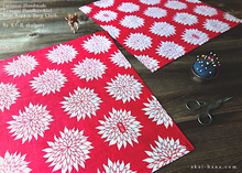 Load image into Gallery viewer, Japanese Handcrafted Tenugui Handkerchief, Dahlia Red, tnha0005