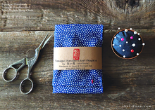 Load image into Gallery viewer, Japanese Tenugui Handkerchief with Hand Stitch, Samekomon (shark) ⦿tnho0001