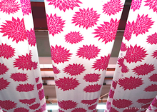 Load image into Gallery viewer, akaihana Original Tenugui, Dahlia Pink, Japanese Hand Dyed ⦿tnor0004