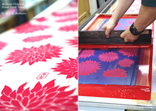 Load image into Gallery viewer, akaihana Original Tenugui, Dahlia Pink, Japanese Hand Dyed ⦿tnor0004