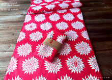 Load image into Gallery viewer, akaihana Original Tenugui, Dahlia Red, Japanese Hand Dyed ⦿tnor0005