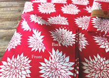 Load image into Gallery viewer, akaihana Original Tenugui, Dahlia Red, Japanese Hand Dyed ⦿tnor0005
